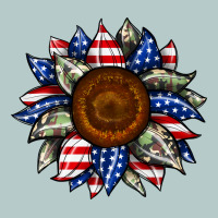 Sunflower American Flag Heavy Core Tee | Teevron