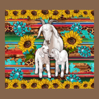 Goats Mom And Baby Sunflowers Gemstones Serape Leopard Glitter Wooden Premium Tee | Teevron