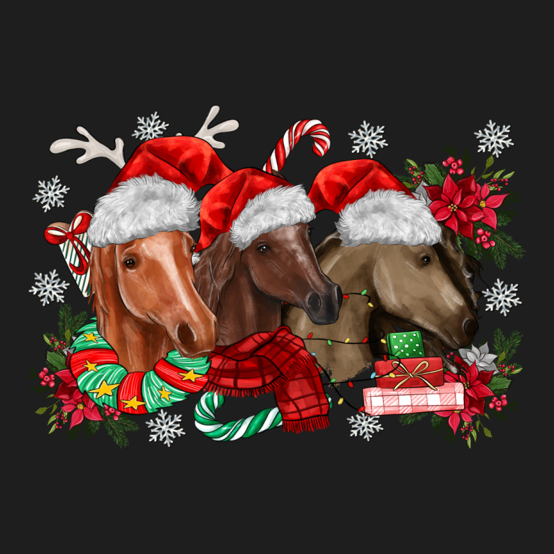 Christmas Horses Classic Tee by MaliasSmallBusiness | Teevron