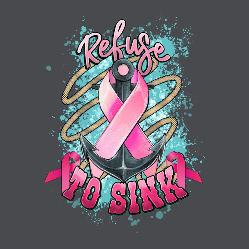 Refuse To Sink Cancer Anchor Cancer Awareness Zipper Hoodie by HowdyJamesFarm | Teevron