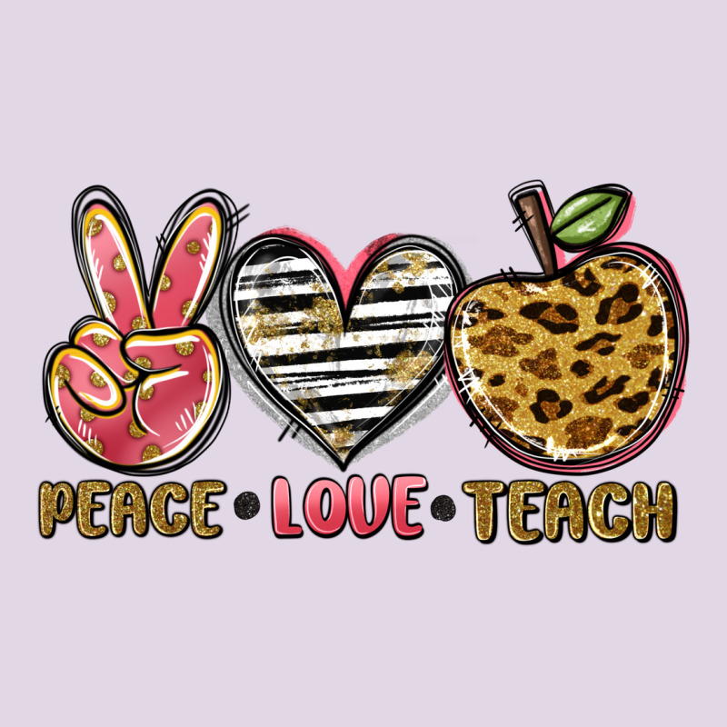 Peace Love Teach Classic Tee by NancyCooperArtShop | Teevron