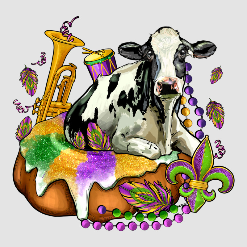Holstein Mardi Gras Premium Sweatshirt by OliviaCreatesArt | Teevron