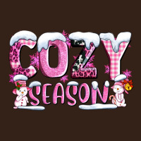 Pink Cozy Season With Snowman Ado Heavy Core Tee | Teevron