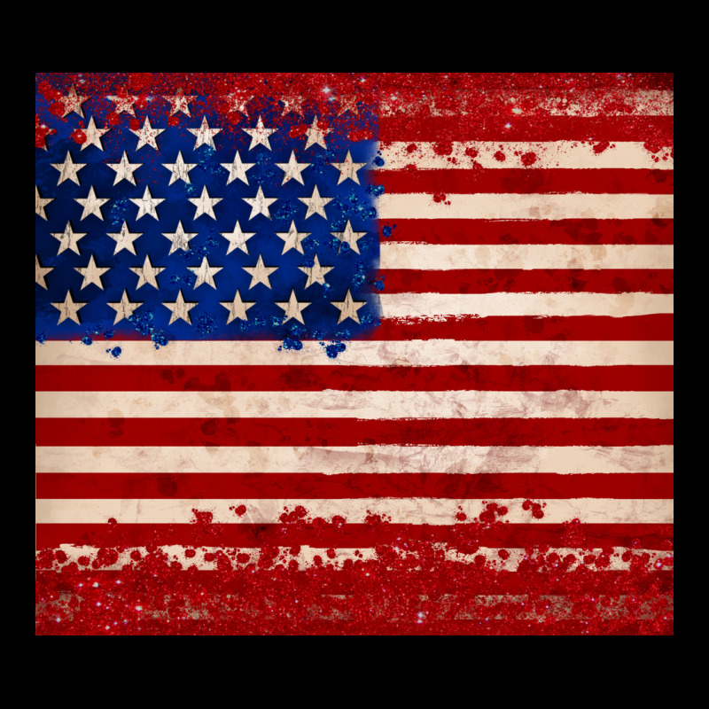 American Flag Tumbler Ladies Tee by JahusDesignShop | Teevron