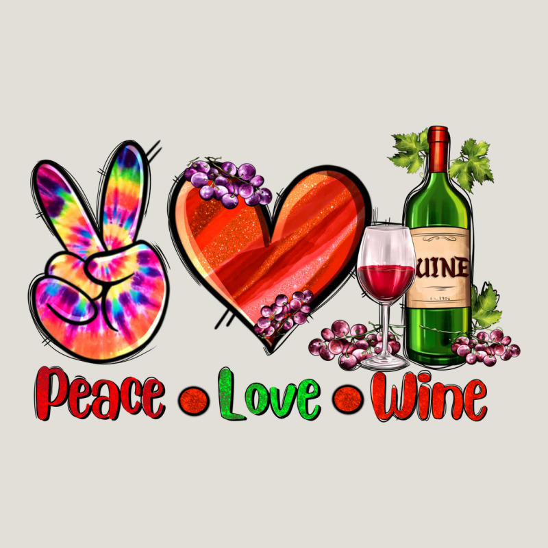 Peace Love Wine Heavy Core Tee by AdoDesignShop | Teevron