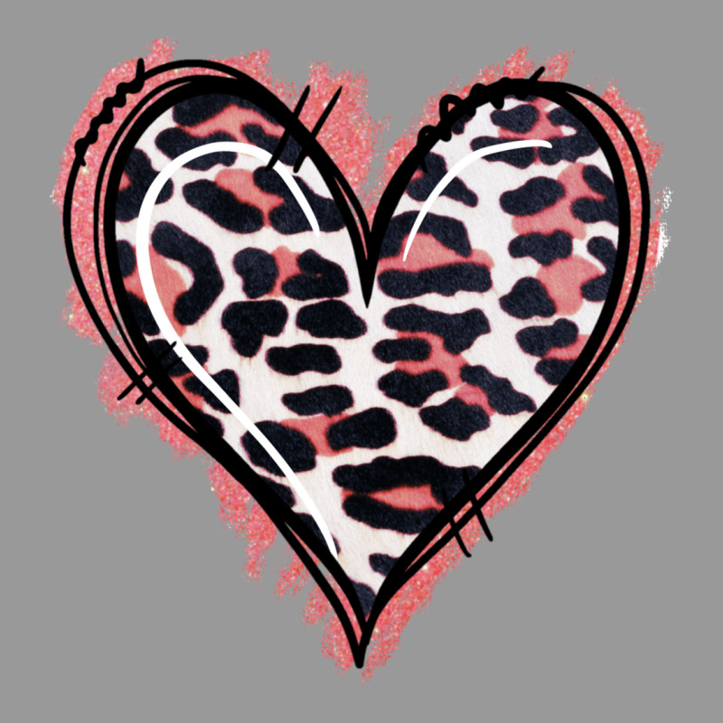 Leopard Glitter Heart Vintage Hoodie by Jasminsmagicworld | Teevron