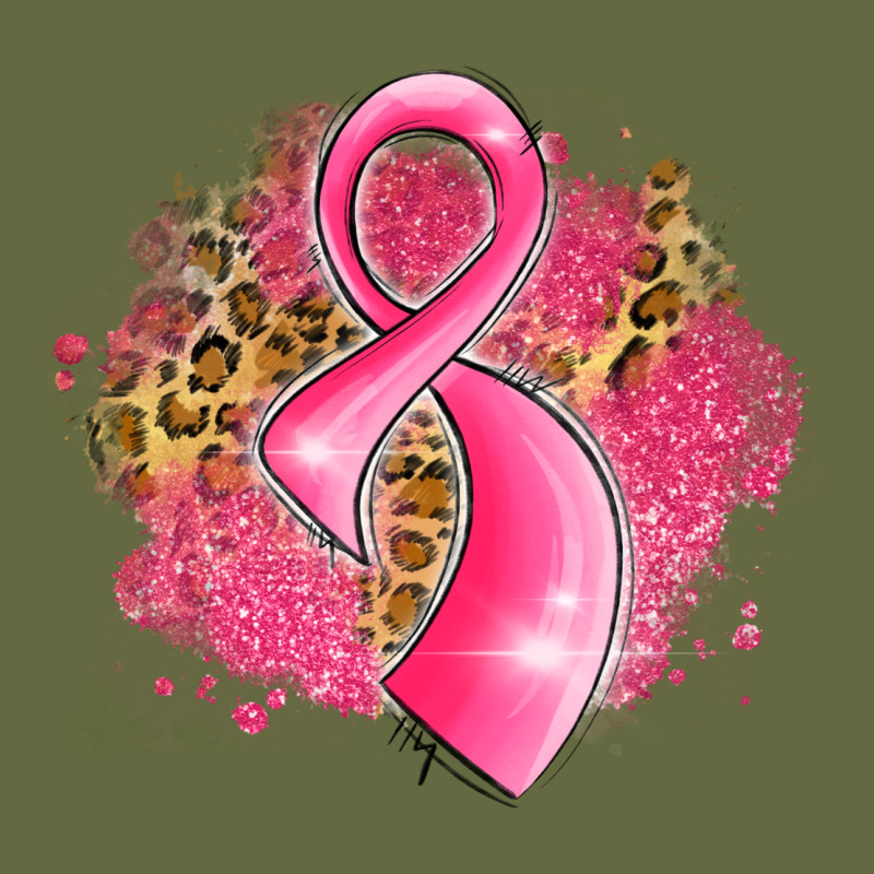 Breast Cancer Awareness Ribbon With Glitter Pink L Long Sleeve Tee by LillyAllenDesigns | Teevron