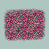Pink Glitter Leopard With Heart Background Premium Sweatshirt | Teevron