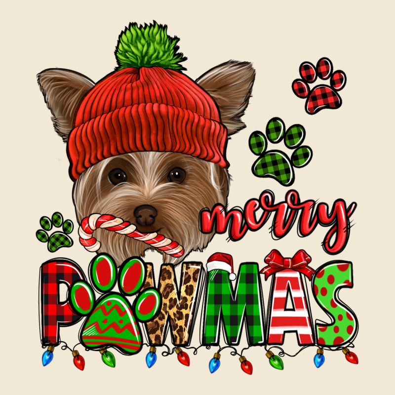 Merry Pawmas Christmas Yorkie Ladies Tee by Jasminsmagicworld | Teevron