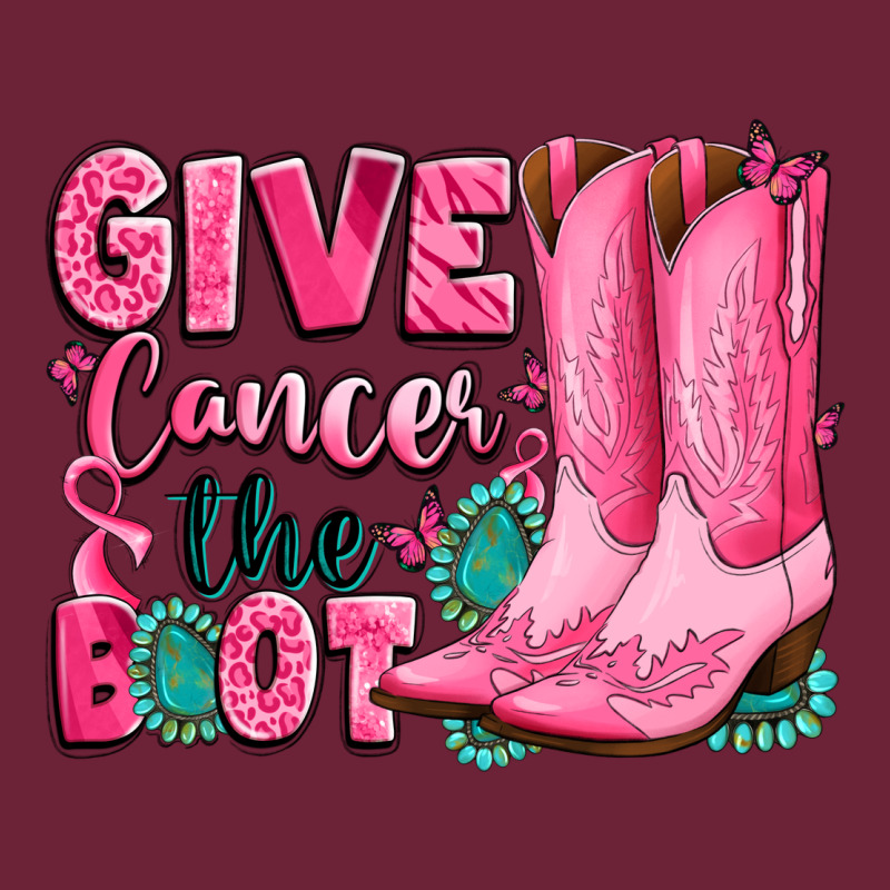 Give Cancer The Boot Long Sleeve Tee by LillyAllenDesigns | Teevron