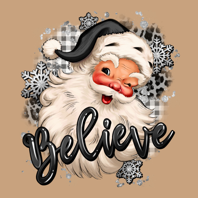 Believe Buffalo Plaid White Christmas Santa Claus Vintage Tee by MaliasSmallBusiness | Teevron