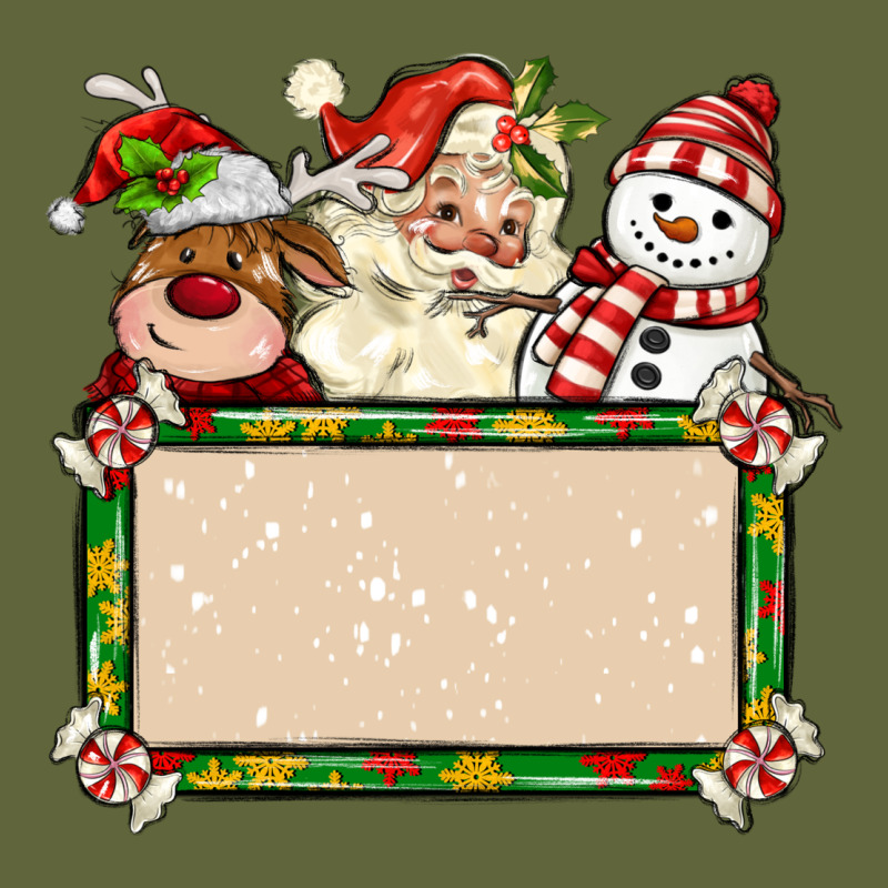 Santa Reindeer Snowman Preview And Costom Name Classic Tee by MaliasSmallBusiness | Teevron