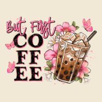 But First Coffee Floral Premium Tee | Teevron
