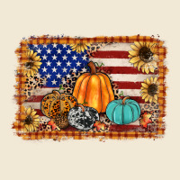 American Flag Fall Backgraund Ladies Tee | Teevron
