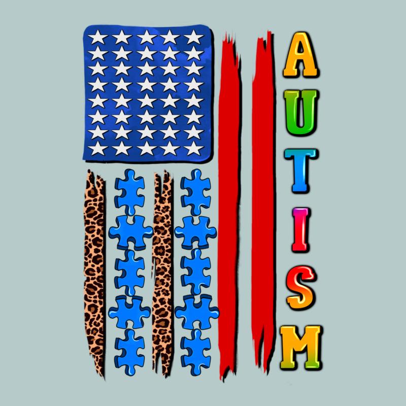 Autism American Flag Heavy Core Tee by AdoDesignShop | Teevron
