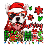 Merry Pawmas Christmas French Bulldog Ladies Tee | Teevron
