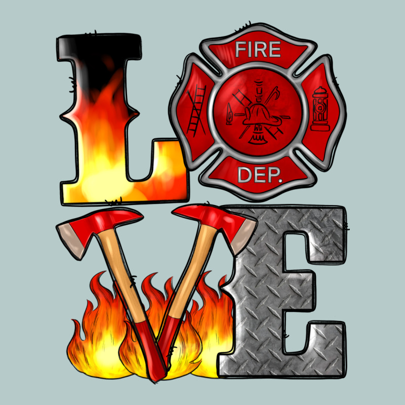 Firefighter Love Heavy Core Tee by Artiststas | Teevron