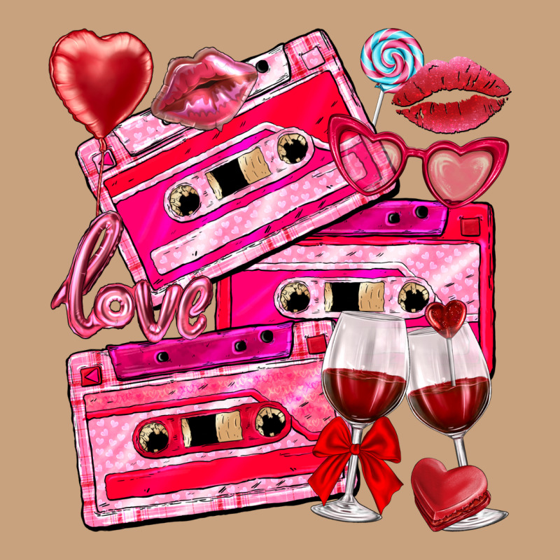 Valentines Day Cassette Vintage Tee by NancyCooperArtShop | Teevron