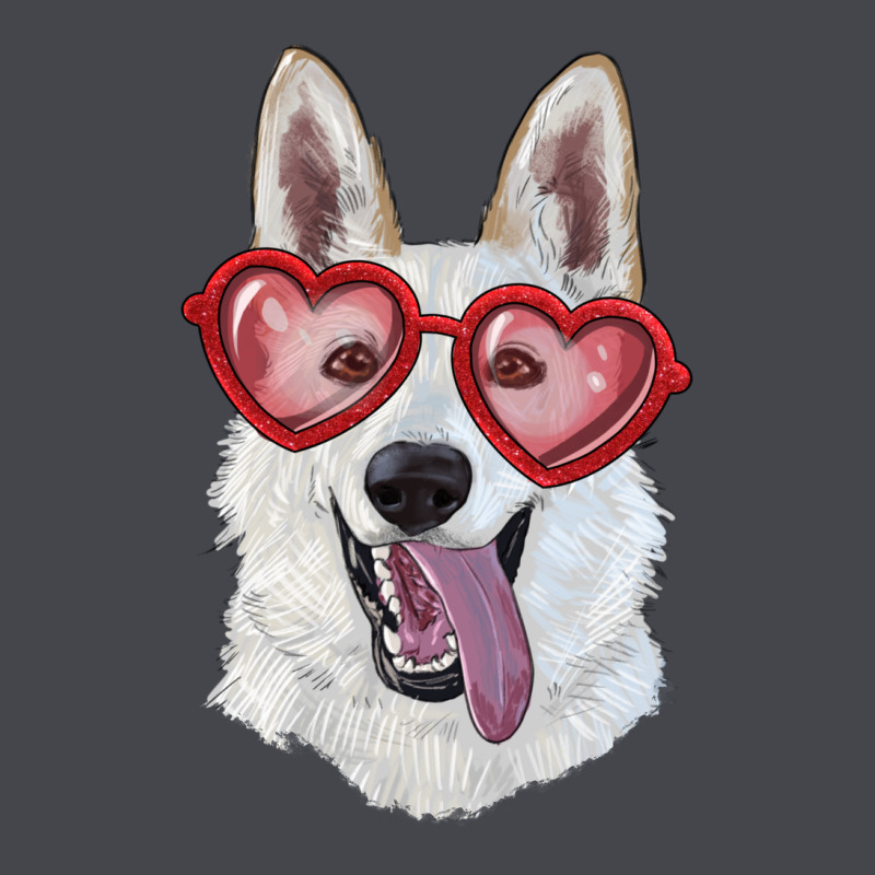 White Shepherd With Love Glasses Long Sleeve Tee by RanaPortraitStore | Teevron