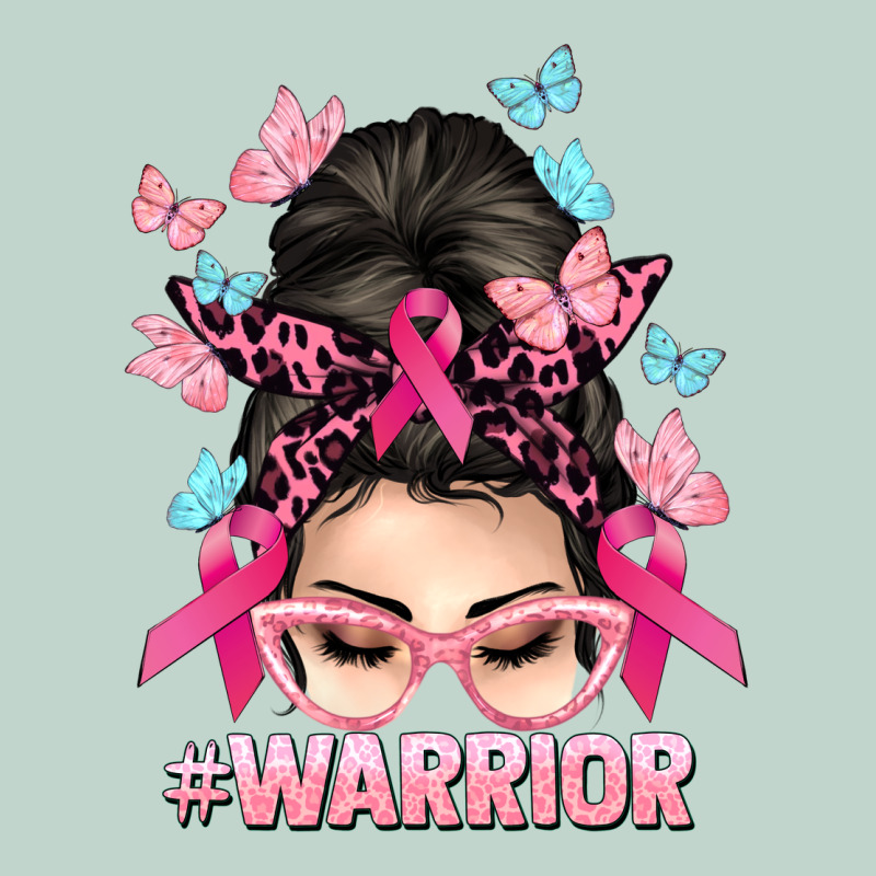 Warrior Cancer Messy Bun Cancer Awareness Zipper Hoodie by HowdyJamesFarm | Teevron