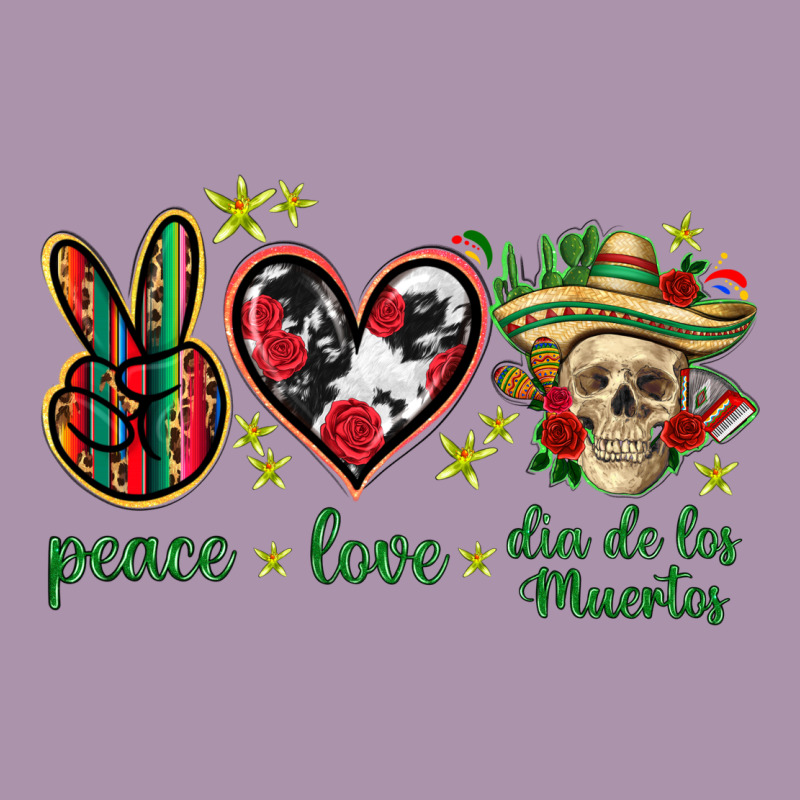 Peace Love Dia De Los Muertos Mexico Heavyweight Hoodie by HowdyJamesFarm | Teevron