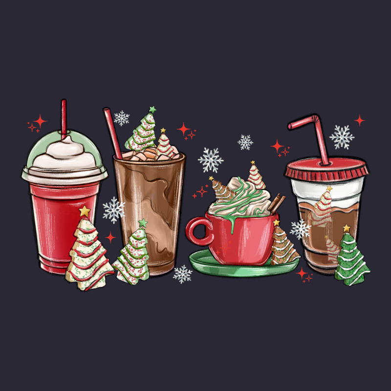 Christmas Tree Cake And Coffee Cups Vintage Tee by MaliasSmallBusiness | Teevron
