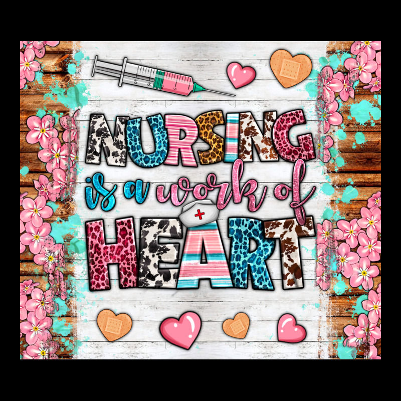 Nursing Is A Work Of Heart Tumbler Ladies Tee by BundleAndBundleShop | Teevron
