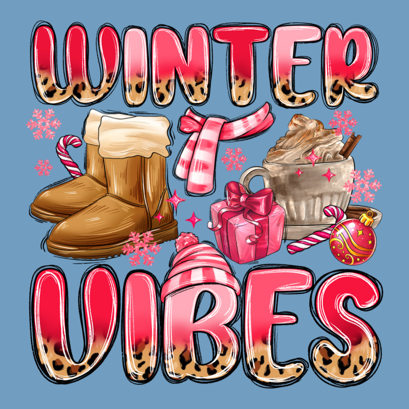 Pink Winter Vibes Urban Heavy Tee by MaliasSmallBusiness | Teevron