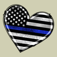 American Thin Blue Line Flag Heavy Core Tee | Teevron