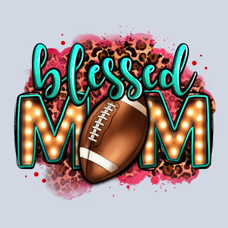 Blessed American Football Mom Lightbulb Letters Premium Sweatshirt by OliviaCreatesArt | Teevron