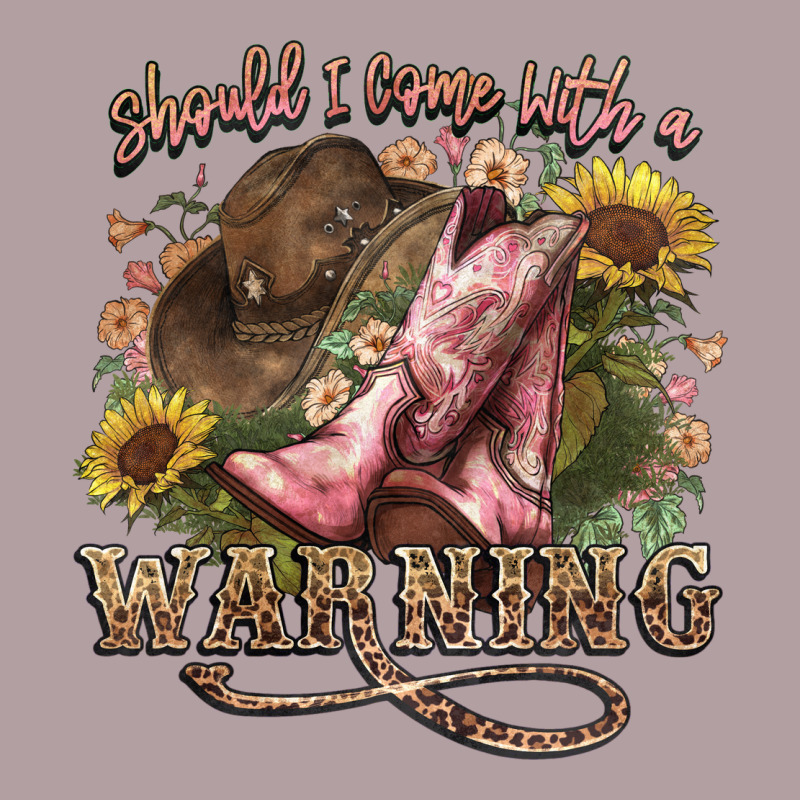 Shouldve Come With A Warning Boots  Cowboy Vintage Hoodie by NancyCooperArtShop | Teevron