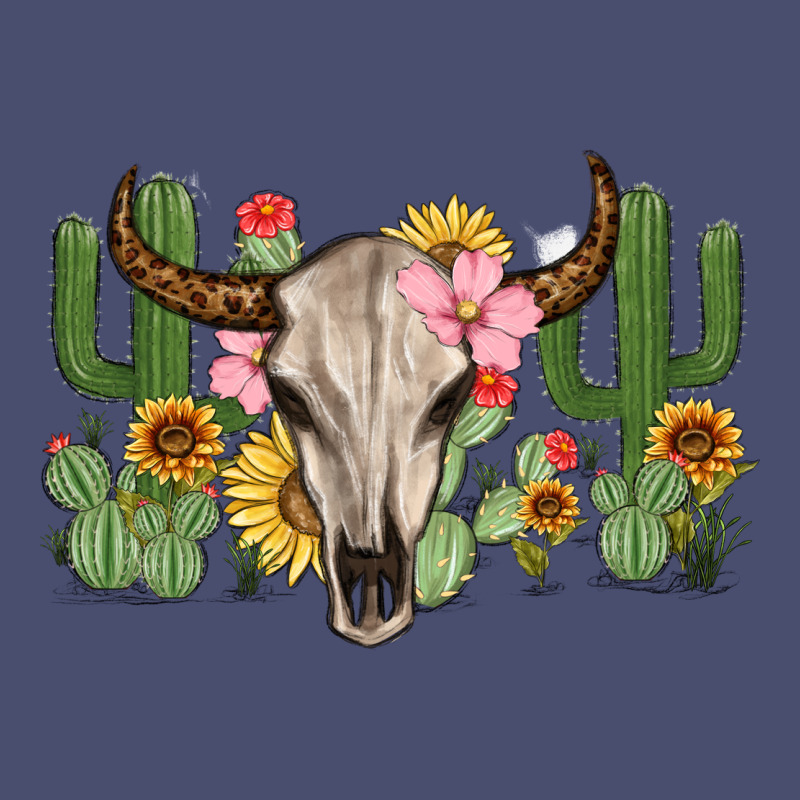 Bull Skull With Cactus Vintage Tee by MaliasSmallBusiness | Teevron