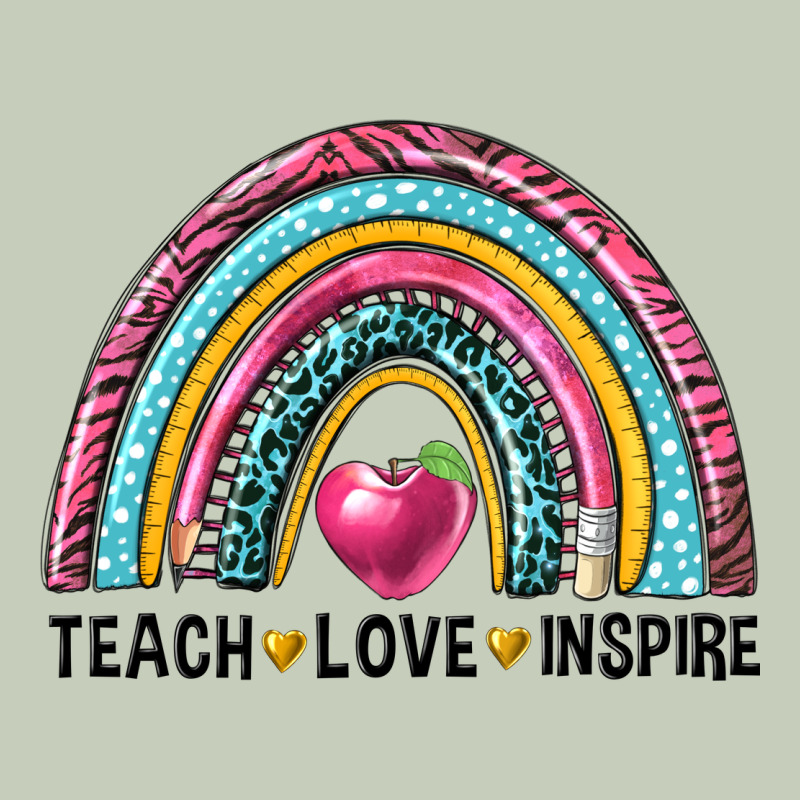Rainbow Teach Love Inspire Classic Tee by NancyCooperArtShop | Teevron