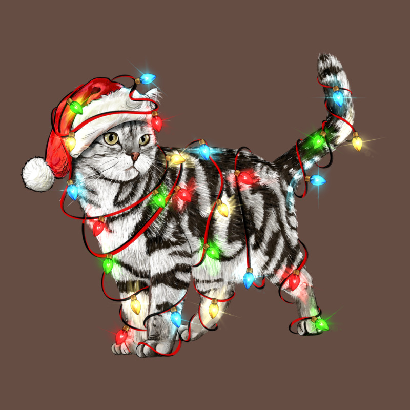 Christmas American Shorthair Cat Long Sleeve Tee by LillyAllenDesigns | Teevron
