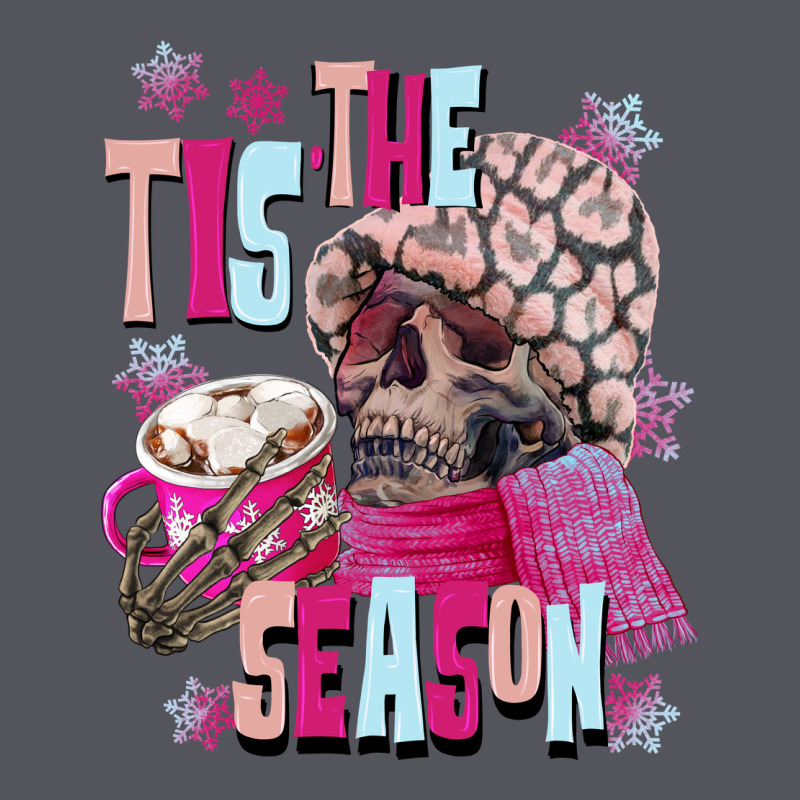 Tis The Season Winter Skull Vintage Hoodie by NancyCooperArtShop | Teevron