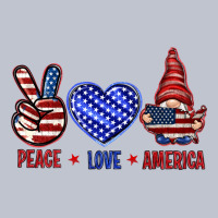 Peace Love America With Gnome 4th Of July Premium Hoodie | Teevron