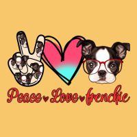 Peace Love Frenchie Vintage Hoodie | Teevron
