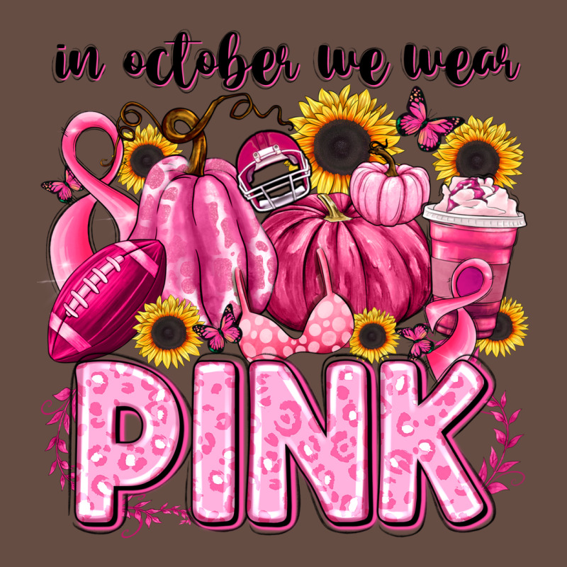 In October We Wear Pink Football Long Sleeve Tee by LillyAllenDesigns | Teevron