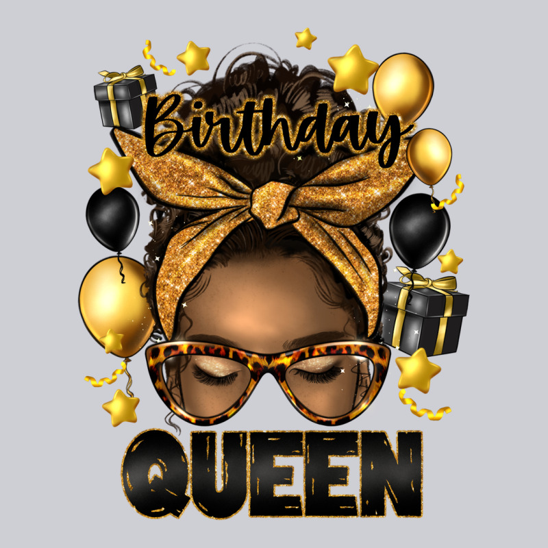 Birthday Queen Afro Messy Bun Heavyweight Sweatshirt by Artiststas | Teevron