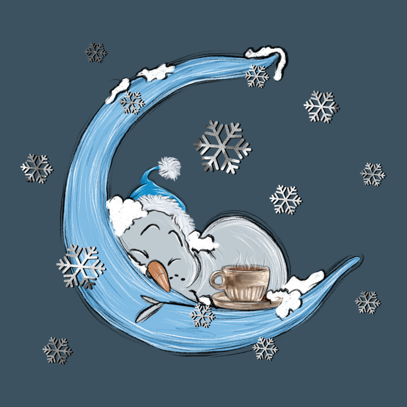 Snowman And Moon Urban Heavy Tee by MaliasSmallBusiness | Teevron