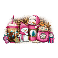 pink Christmas winter snowman coffee | Teevron