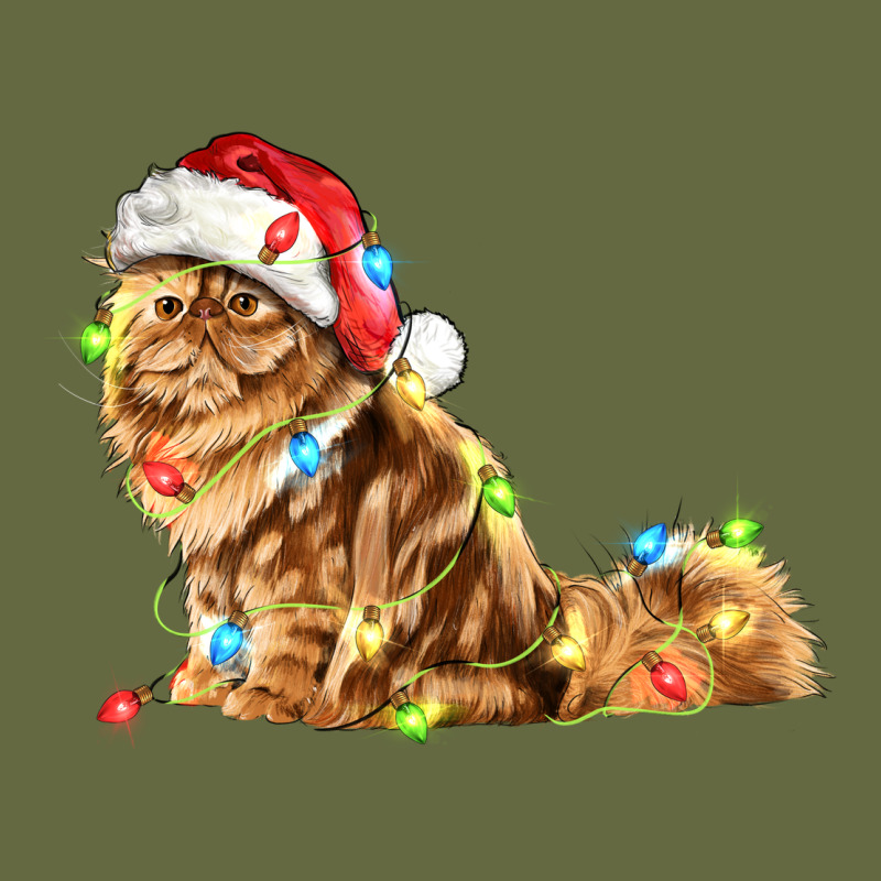 Christmas Persian Cat Long Sleeve Tee by LillyAllenDesigns | Teevron