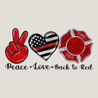 Peace Love Back To Red Heavy Core Tee | Teevron