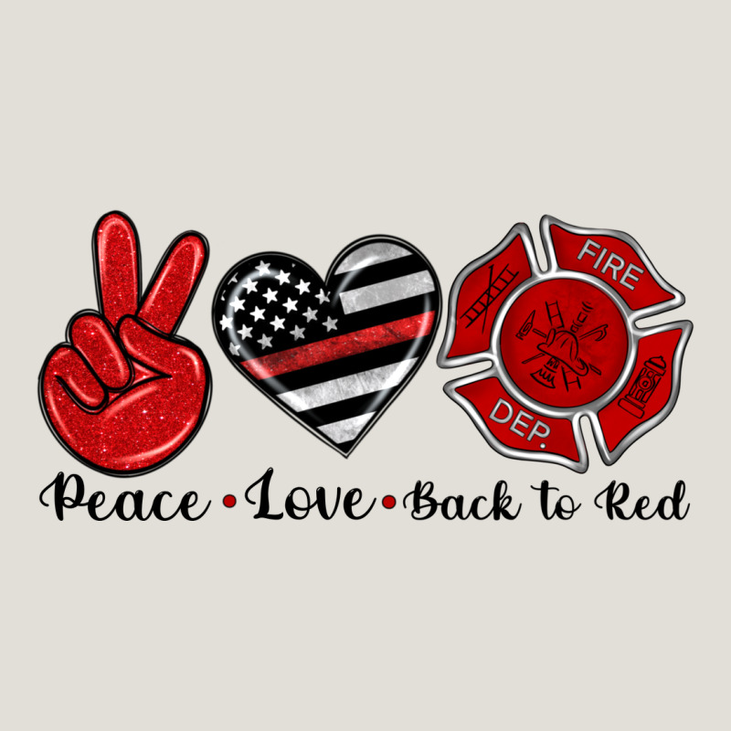 Peace Love Back To Red Heavy Core Tee by Artiststas | Teevron