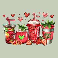 Strawberry Coffee Cups Ladies Tee | Teevron