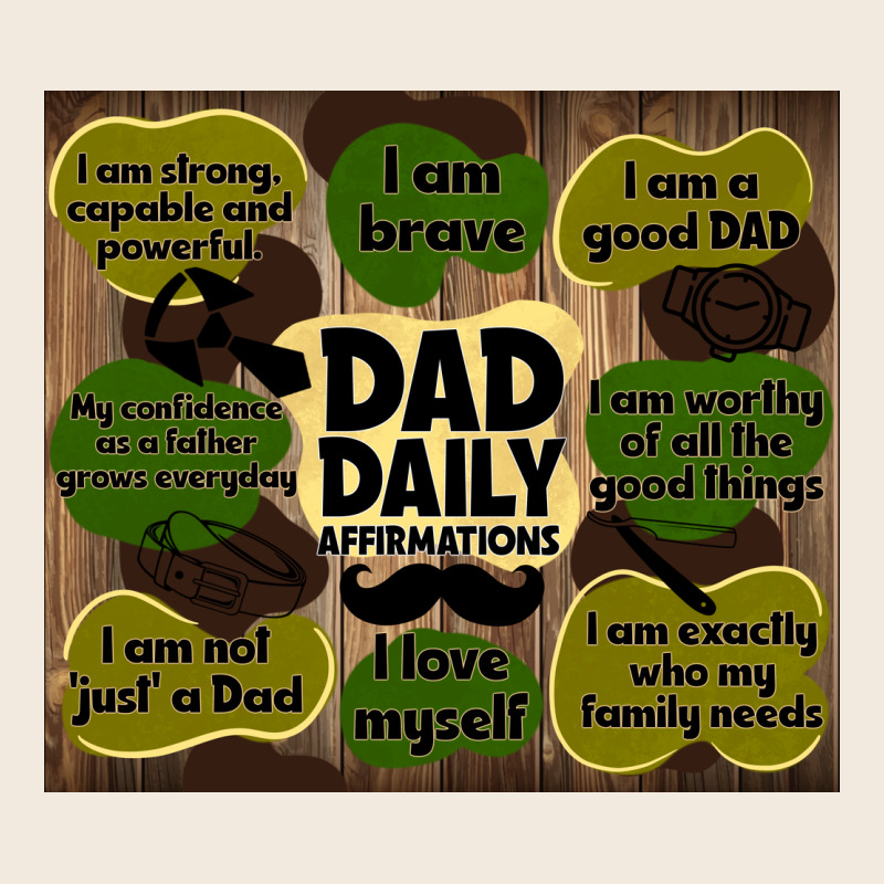 Dad Daily Affirmations Zipper Hoodie by TumblerDesignByShophia | Teevron