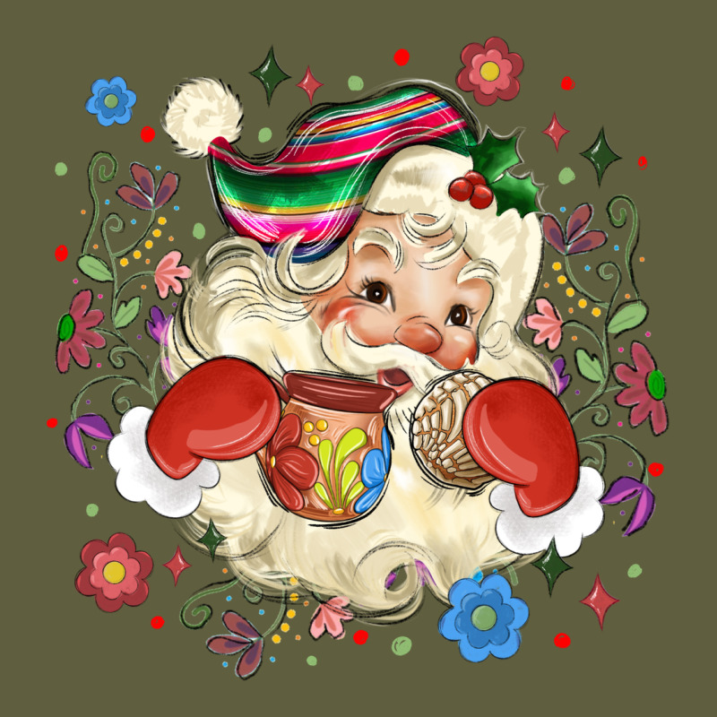 Mexican Christmas Santa Vintage Tee by MaliasSmallBusiness | Teevron