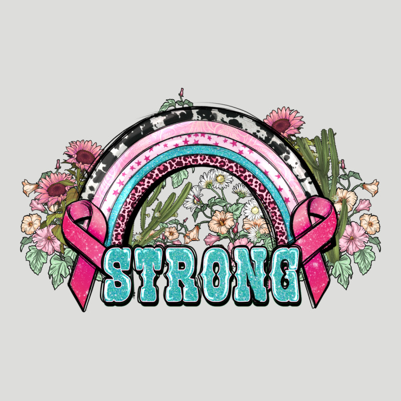 Strong Cancer Rainbow Cancer Awareness Zipper Hoodie by HowdyJamesFarm | Teevron