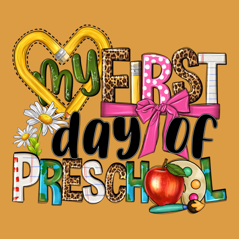 My First Day Of Preschool Urban Heavy Tee by NancyCooperArtShop | Teevron