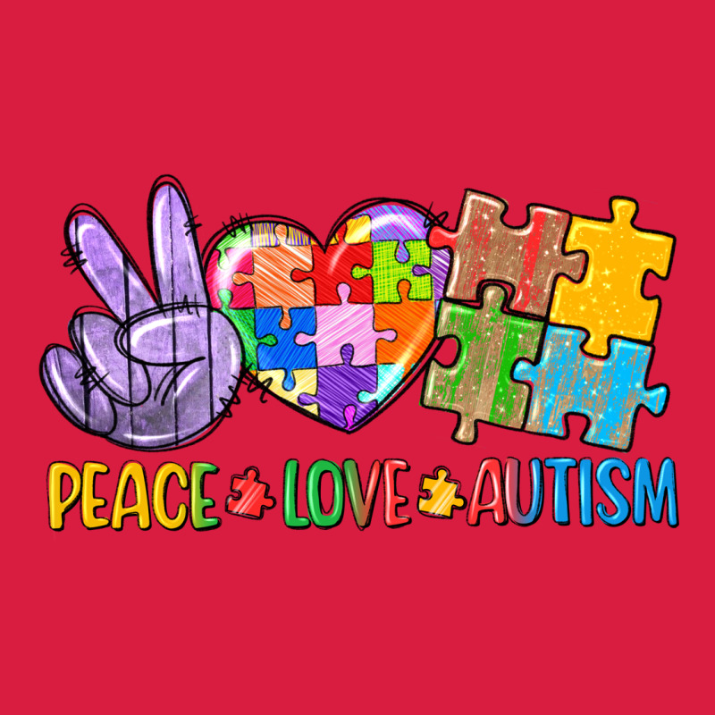 Peace Love Autism Premium Hoodie by CowGirlArtShop | Teevron